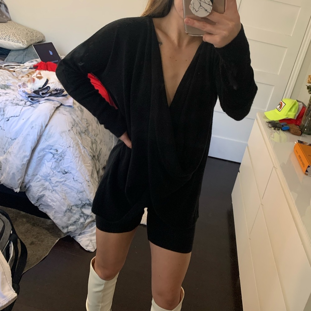 Deep V sweater